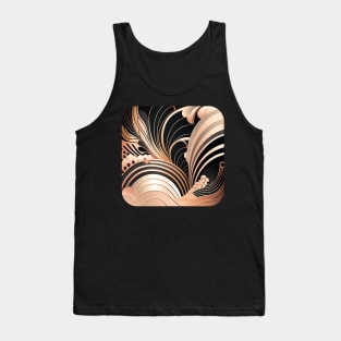 Art Deco Waves Tank Top